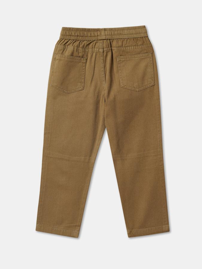 Relaxed Boys Khaki Trousers  image number 1