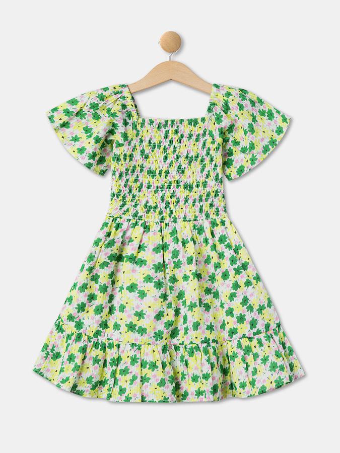 R&B Girl's A Line All Over Printed Woven Dress image number 1