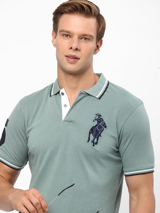 R&B Men's Chest & Sleeve Embroidered Polo image number 0
