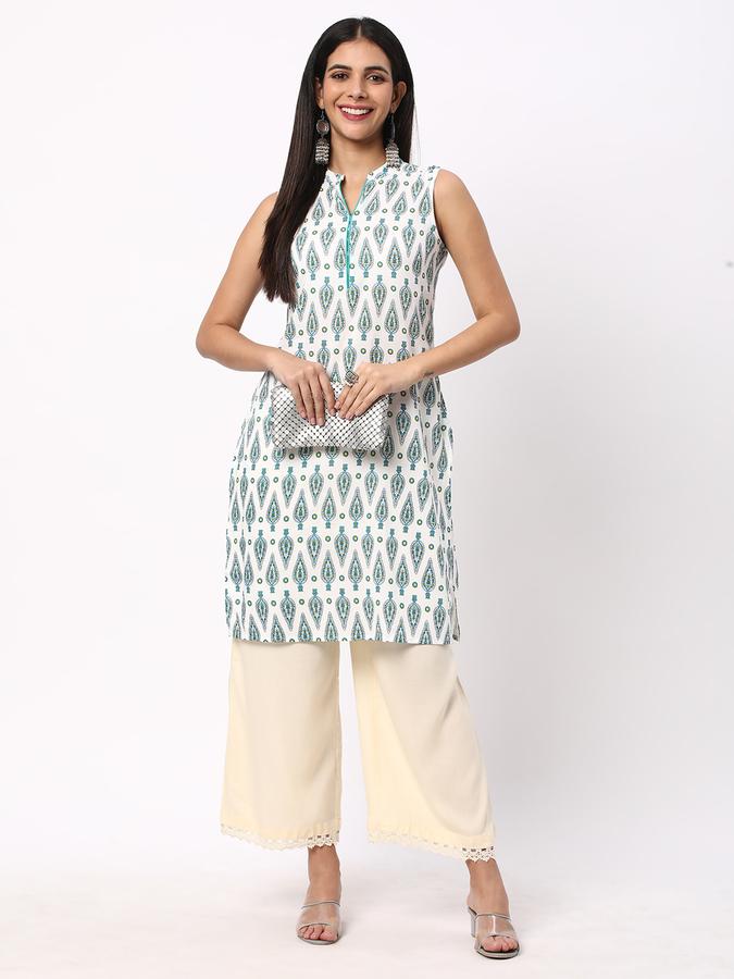 Women Printed Straight Kurta image number 1