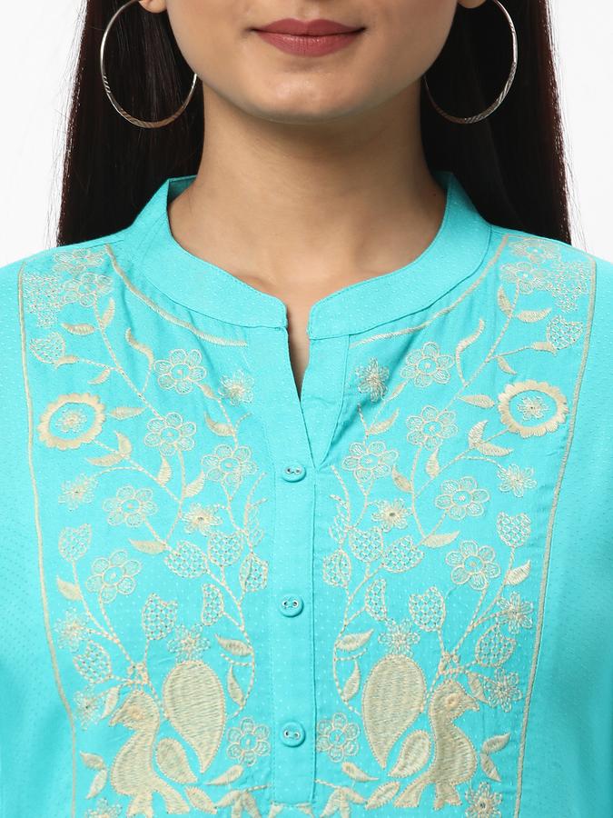 R&B Women's Emb Rayon Tunic 3Q Sleeve image number 3