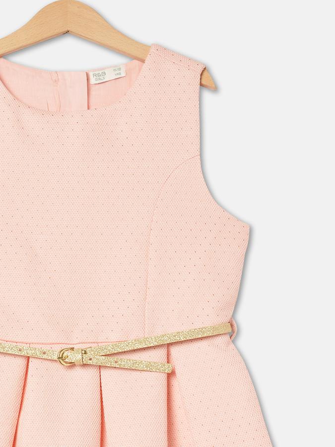 R&B Girl's Jacquard Partywear Dress image number 2