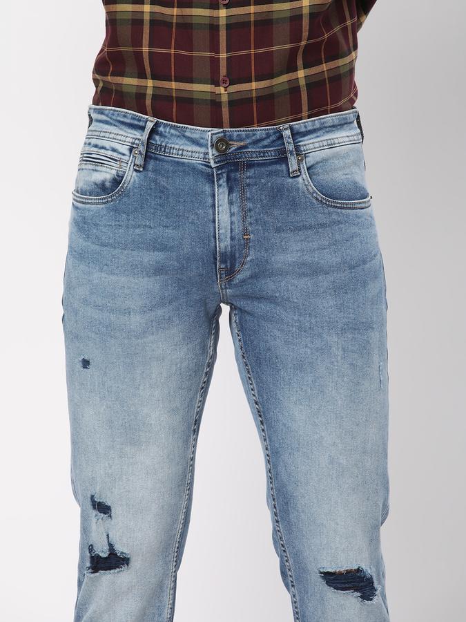 R&B Men's Fashion Slim Fit Jeans image number 3