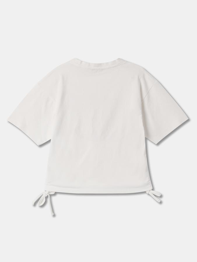 Girls Typographic Print Round-Neck Top image number 1