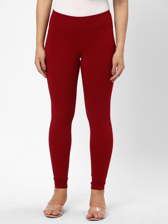 R&B Women Ethnic Wear Red Leggings image number 0