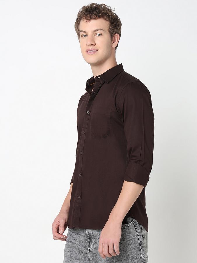 R&B MENS Long sleeves Casual Solid SHIRT image number 1