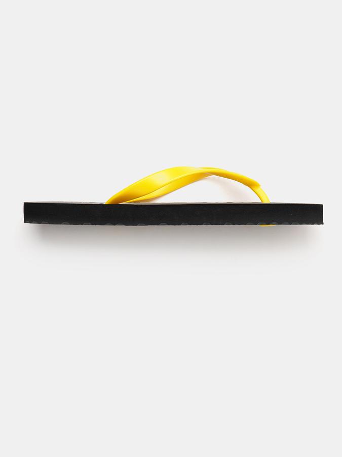 Men Typographic Print Thong-Style Flip-Flops image number 1