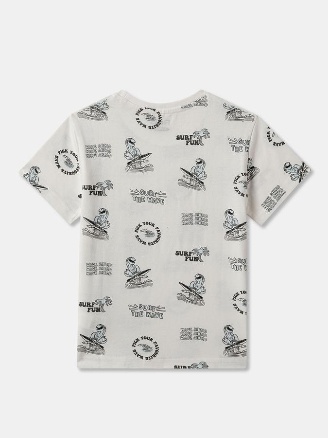Boys Graphic Print Pure Cotton Regular T Shirt image number 1