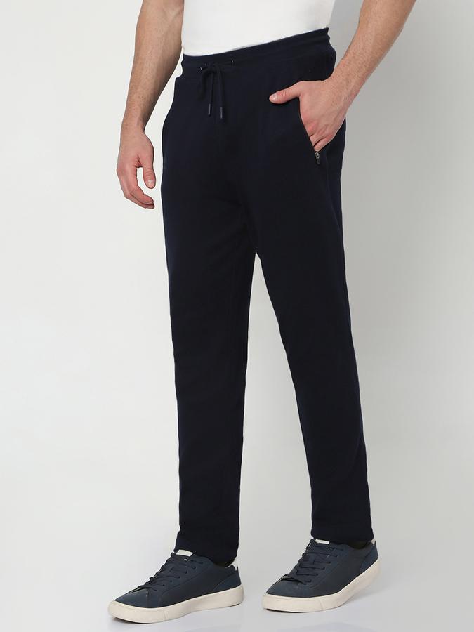 R&B Men Straight Track Pants with Drawstring Waist image number 1