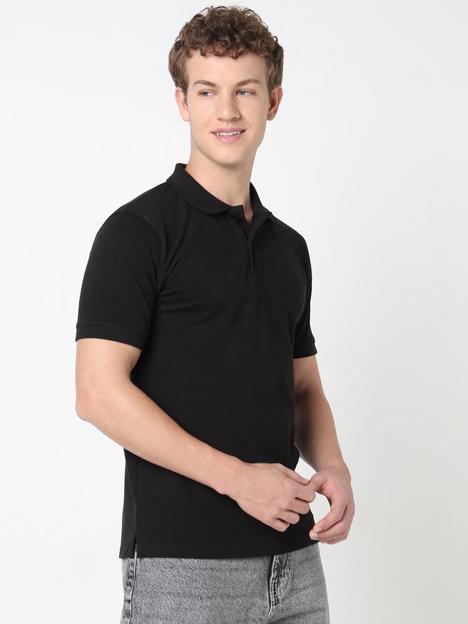 Solid Polo T-Shirt with Short Sleeves image number 2
