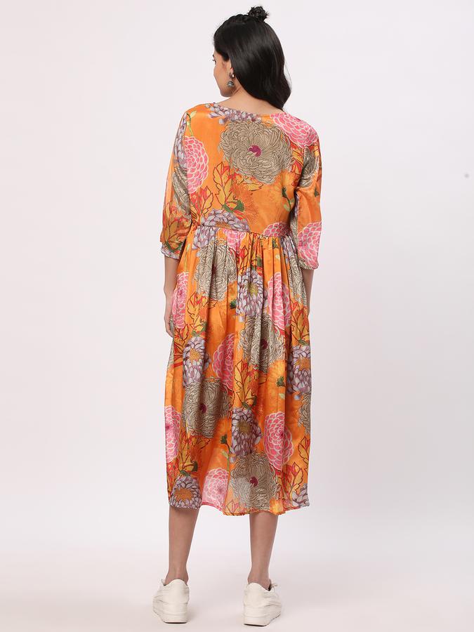 Women Floral Printed Flared Kurta image number 2