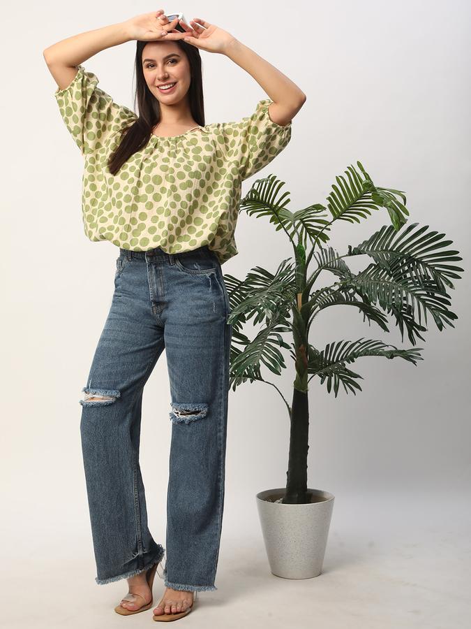 Women Ethnic Printed Tops image number 1
