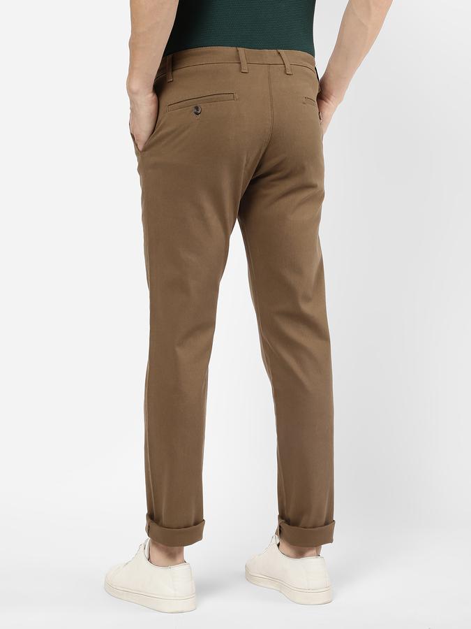 R&B Men Olive Casual Trousers image number 2