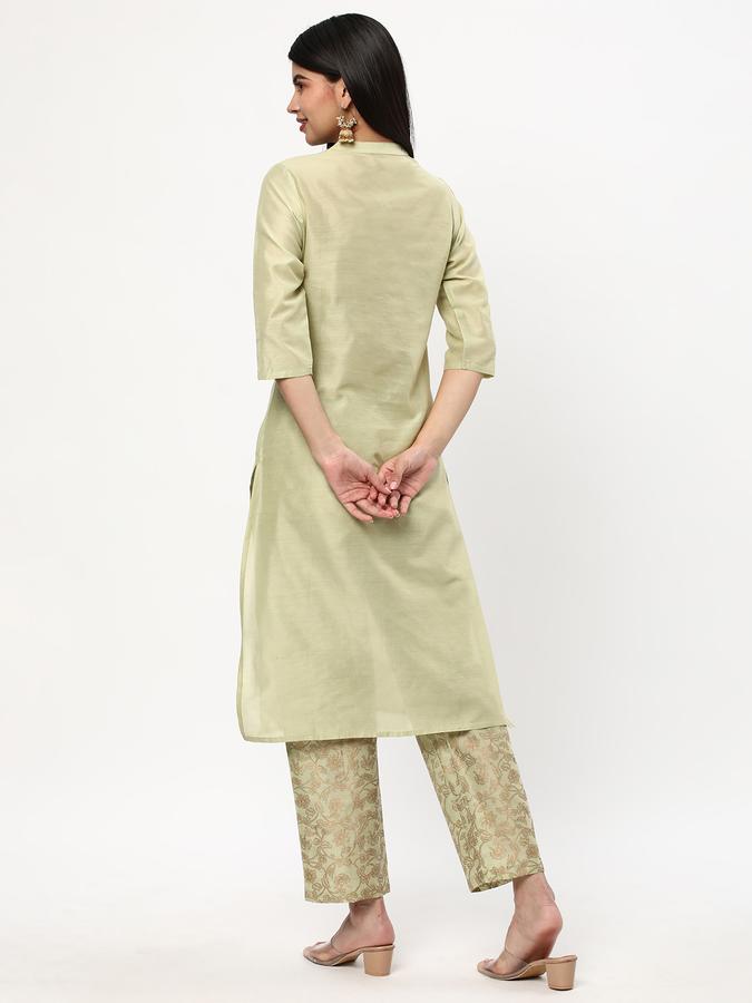 Women Embroidered Kurta & Trousers Set image number 2
