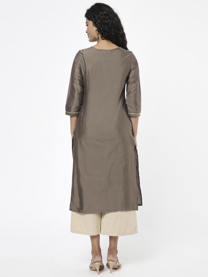R&B Women Grey Kurtas image number 2