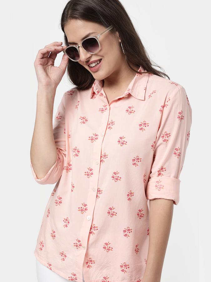 R&B Women's Basic Printed Shirt