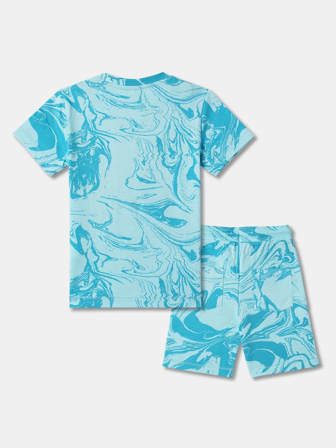 Boys Graphic Print T-Shirt & Shorts Set image number 1