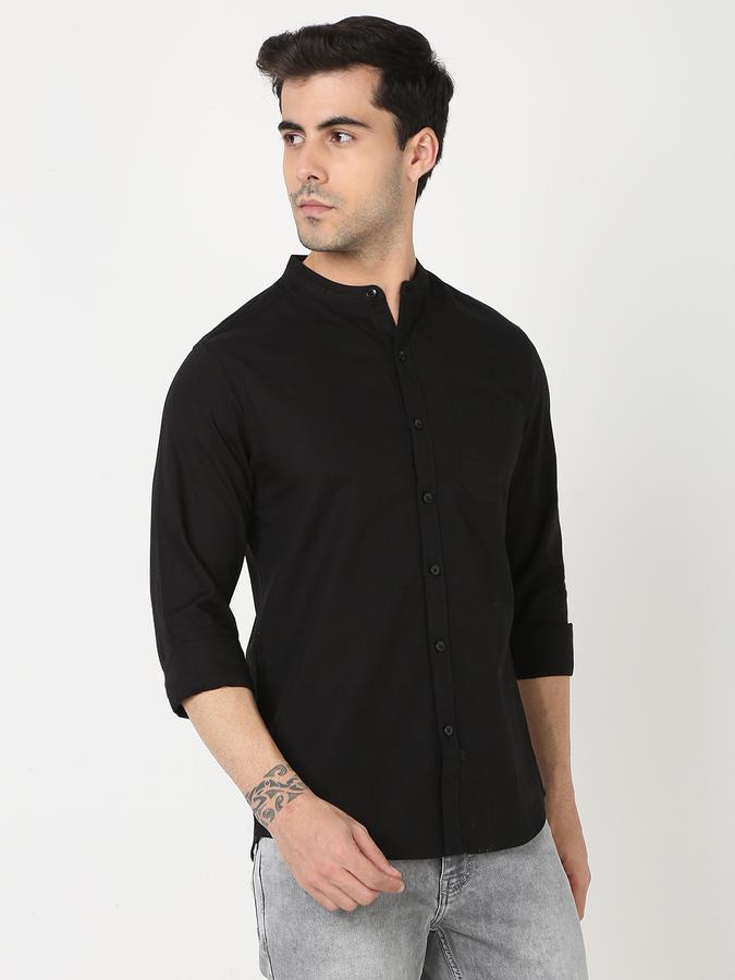 Men Regular Fit Shirt Mandarin Collar image number 2