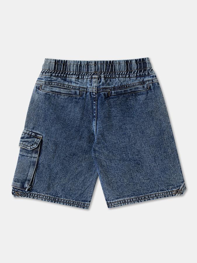 Boys Cotton Regular Fit Mid Waist Basic Hem Shorts