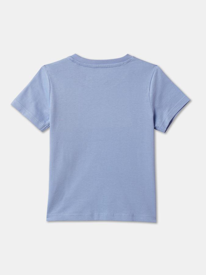 Boys Graphic Print Relaxed Fit Round-Neck T-Shirt image number 1