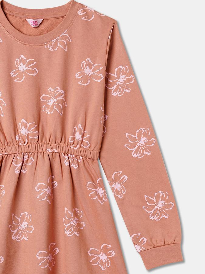 Girls Midi/Knee Length Casual Dress 3/4 Sleeve image number 2