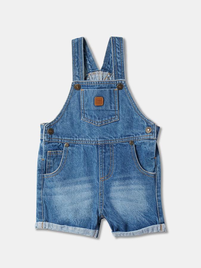 Boys Dungaree & Striped T-Shirt Set image number 3