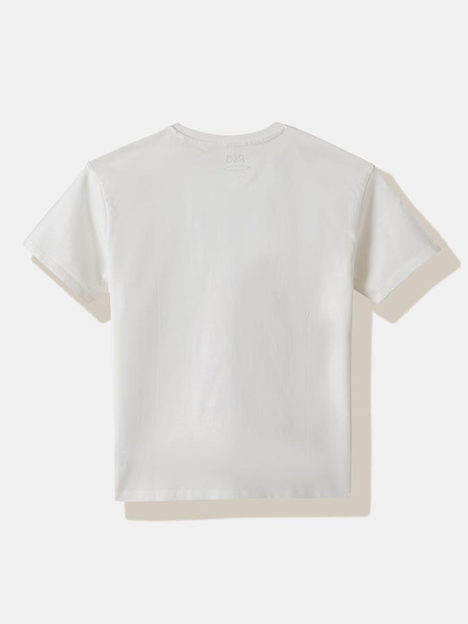 Girls Cotton Regular Fit Crew Neck Graphic T-shirt