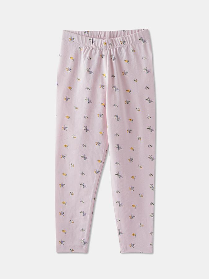 Girls Printed Slim Fit Ankle Length Legging