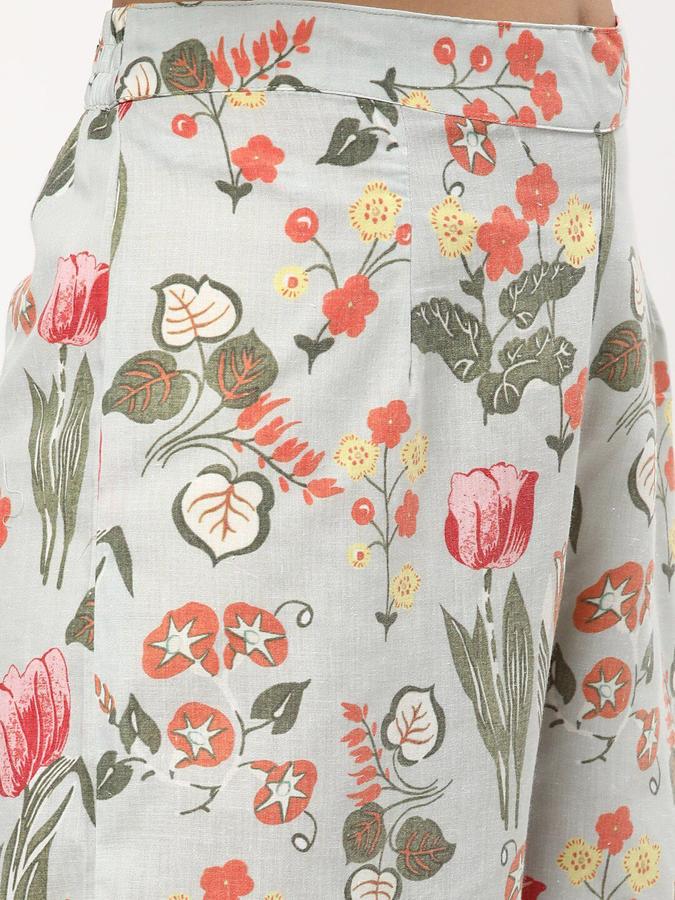 Women Polyester Blend Printed Kurta and Pants Set