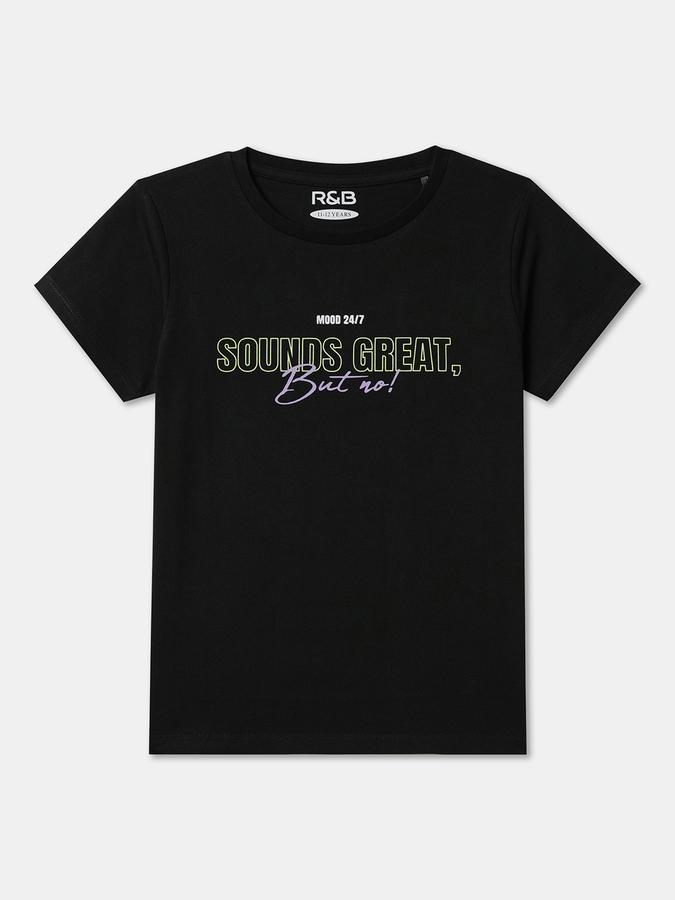 Girls Regular Fit Short Sleeve Crew Neck T-Shirt