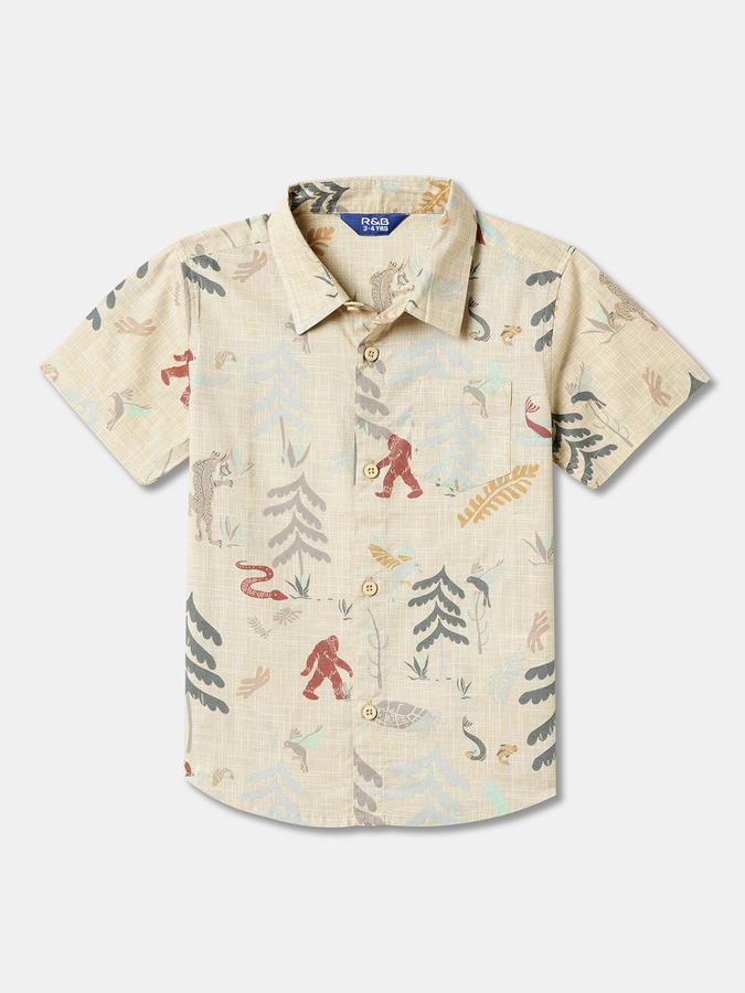 Boys Printed Relaxed Fit Shirt image number 0