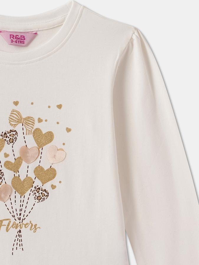 Girls Cotton Blend Knit Top image number 2