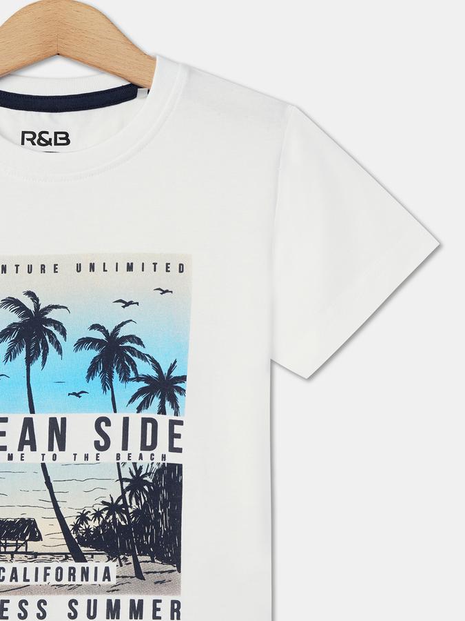 R&B Boy's Round Neck Graphic Tee image number 2