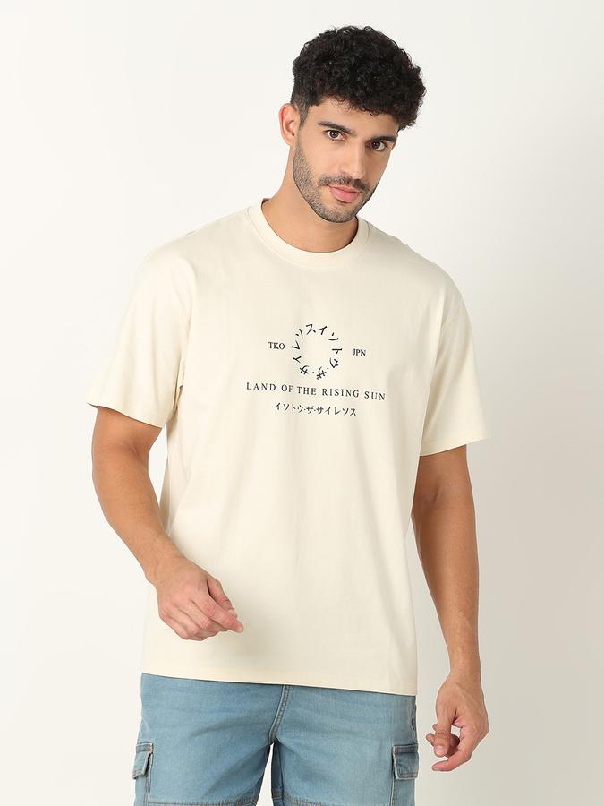 Men Typographic Print Crew-Neck T-Shirt image number 0