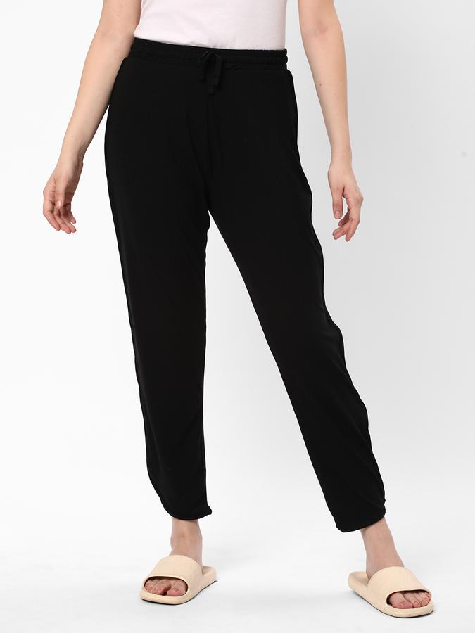 R&B Women Black Sleep Bottoms