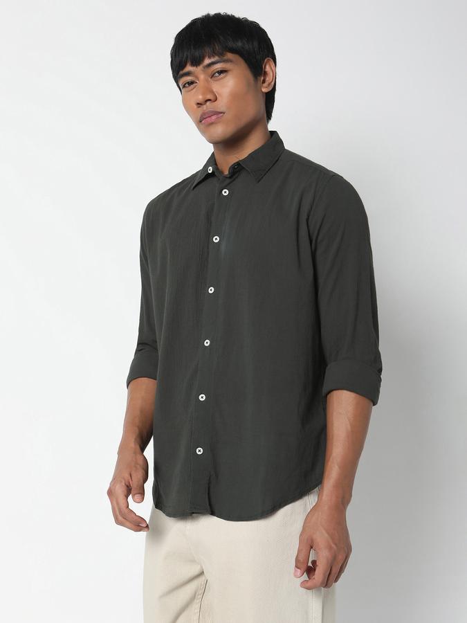 R&B Men's Solid Casual Shirt image number 1