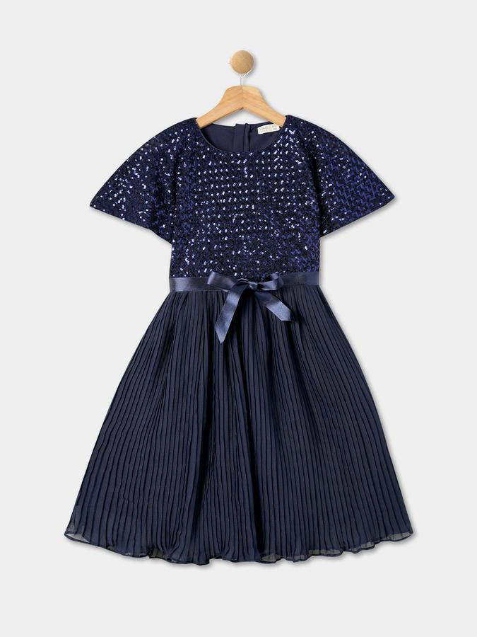 R&B Girls Blue Partywear Dresses image number 0