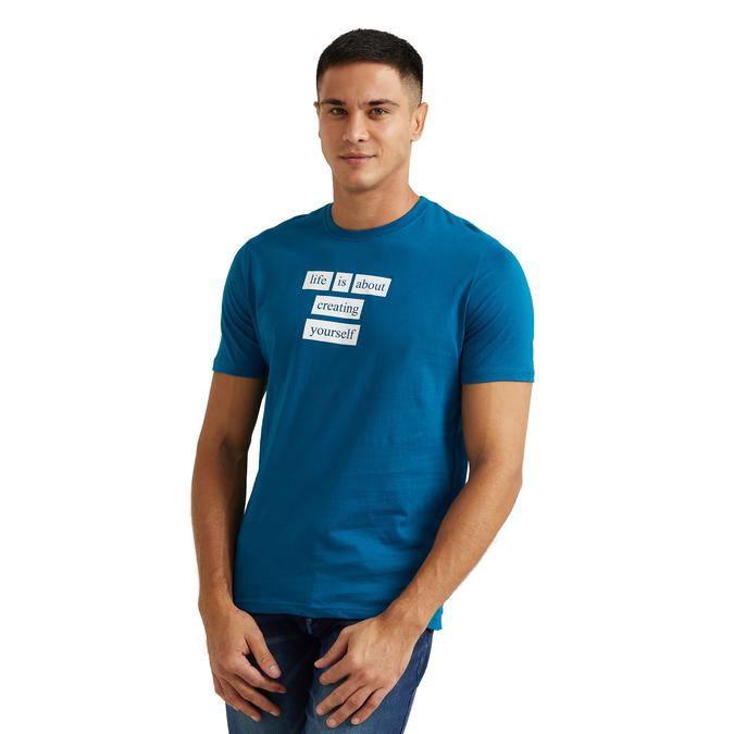 R&B Crew Neck Teal T-Shirt image number 0