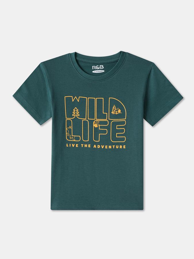 R&B BOYS PRINTED REGULAR GRAPHIC TEE