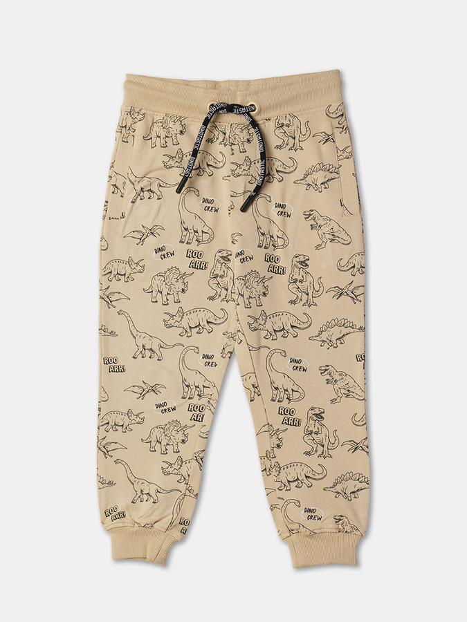 Boys Dino Print Pants & T-Shirt Set image number 3