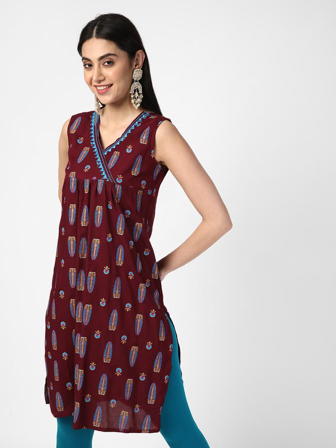 R&B Women Wine Kurtas image number 0