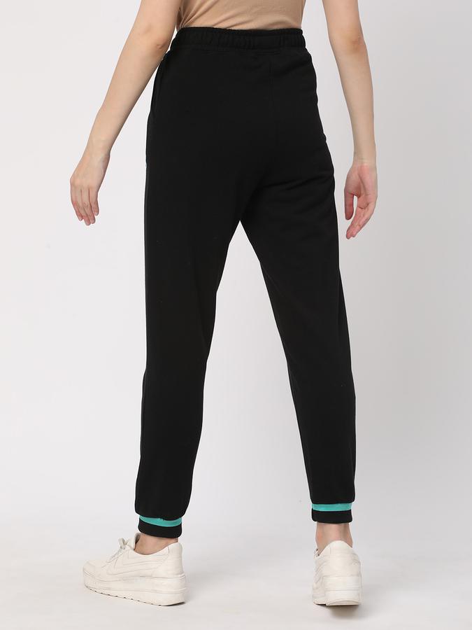 Women Typographic Print Straight Joggers image number 2