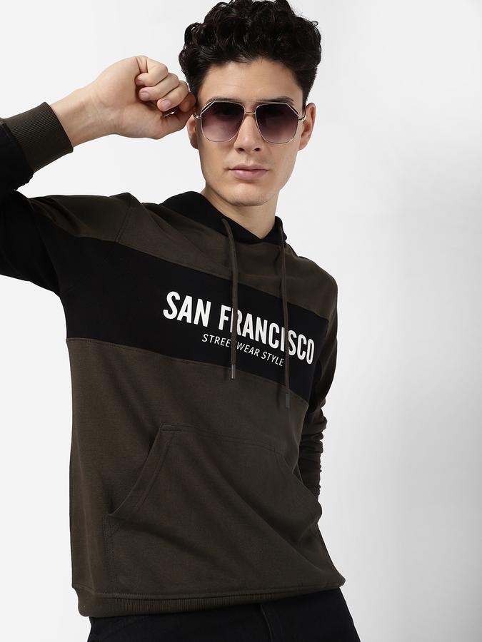 R&B Olive Men Sweatshirts & Hoodies image number 0
