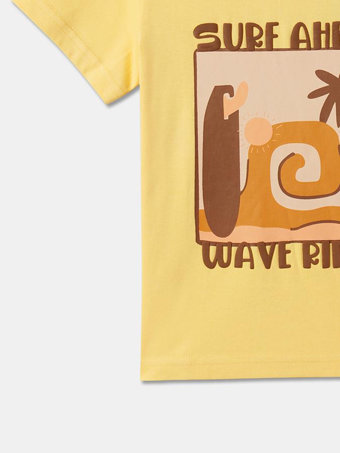 Boys Relaxed Fit Round-Neck T-Shirt image number 3