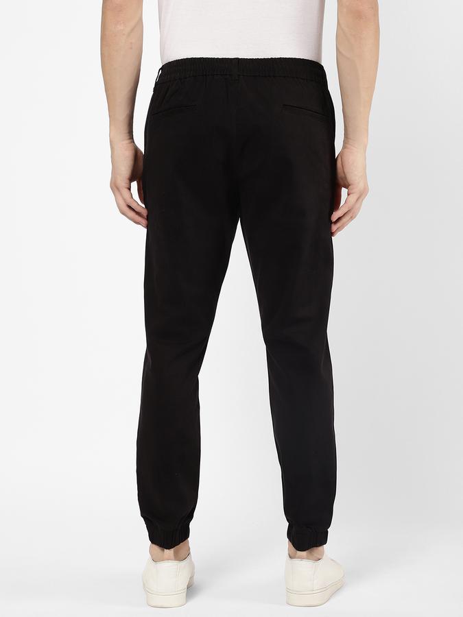 R&B Men Black Casual Trousers image number 2