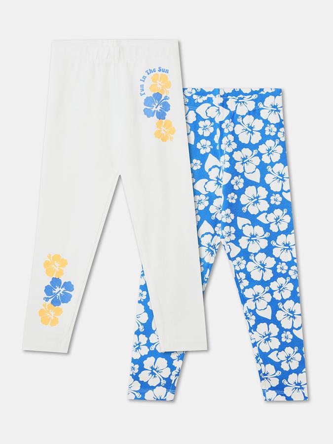 R&B Girl's All Over Printed Legging Multipack