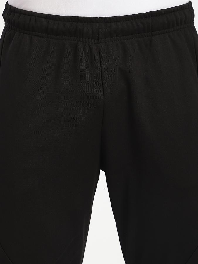 Men Cotton Regular Fit Drawstring Waist Open Hem Trackpants