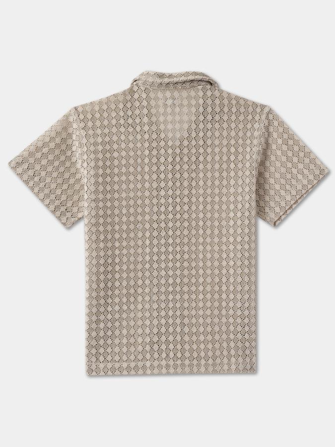 Boys Relaxed Fit Short Sleeve Camp Collar Shirt