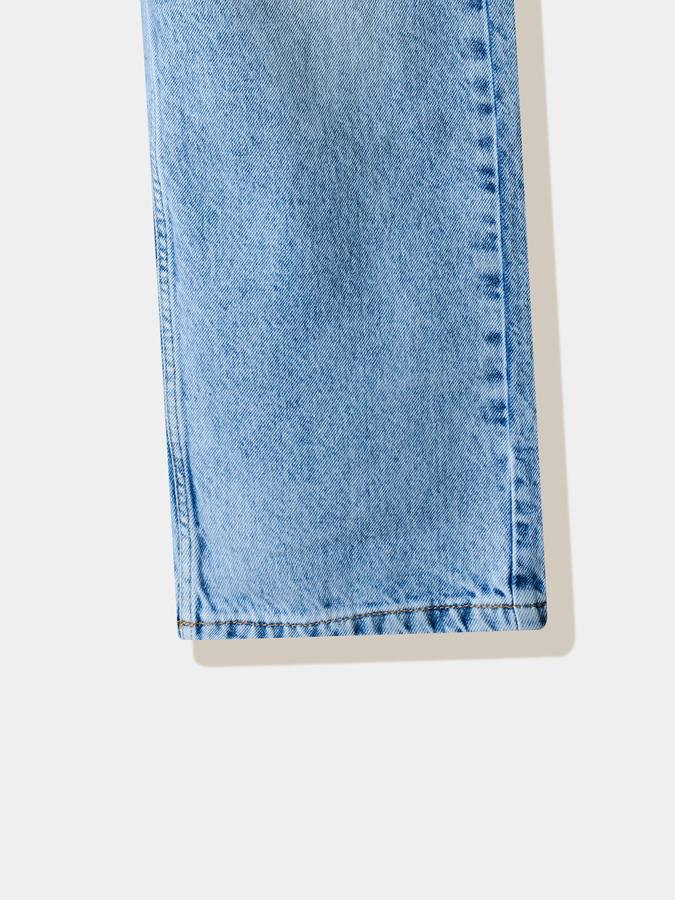 Girls Cotton Straight Fit Mid Rise Plain Jeans