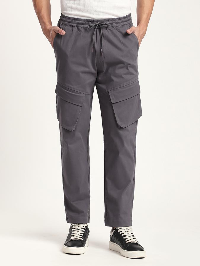 R&B Men's Dark Grey Trousers
